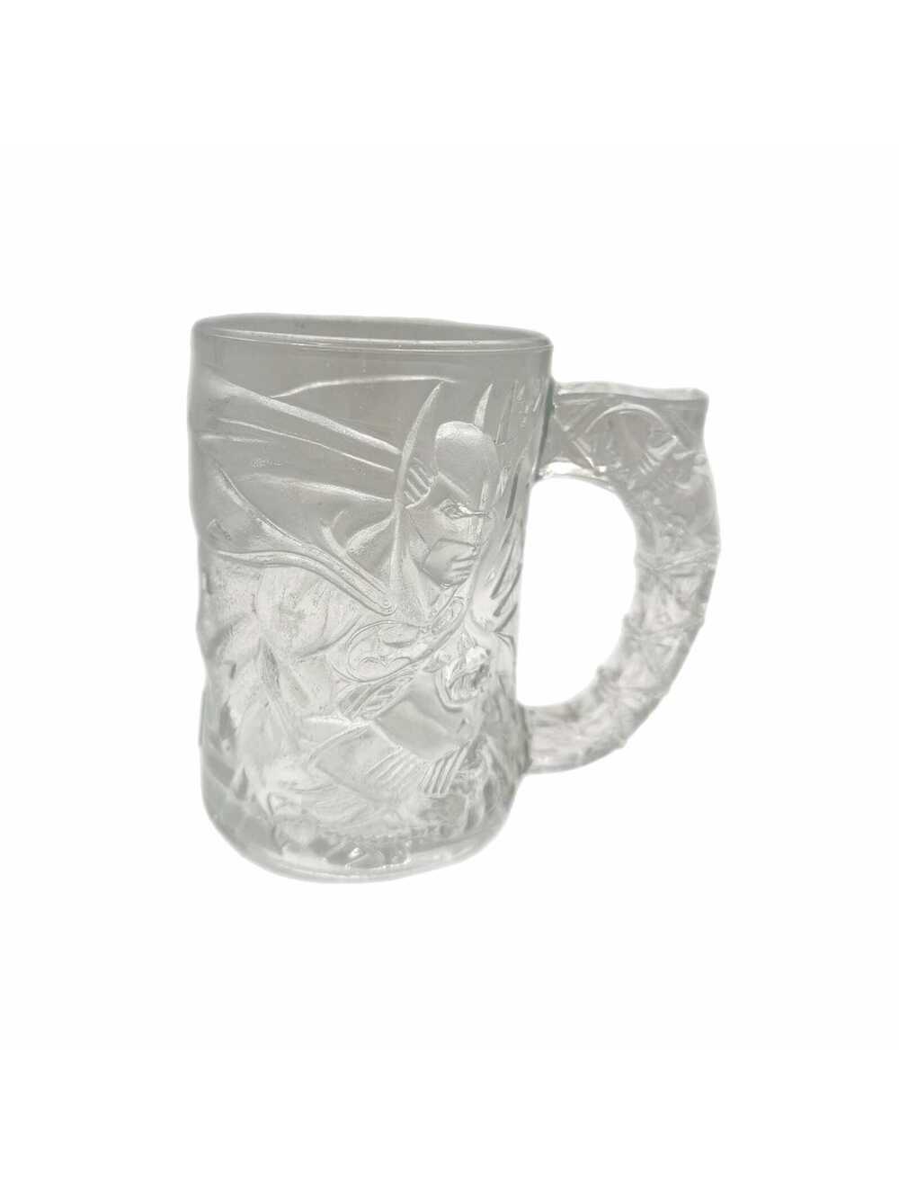 Vintage 1995 McDonald’s 3D Batman Forever Promotional Glass Mug